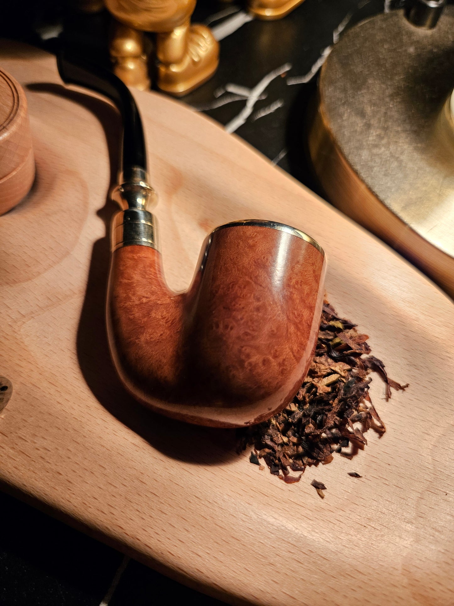 手工福爾摩斯煙斗(原木色)