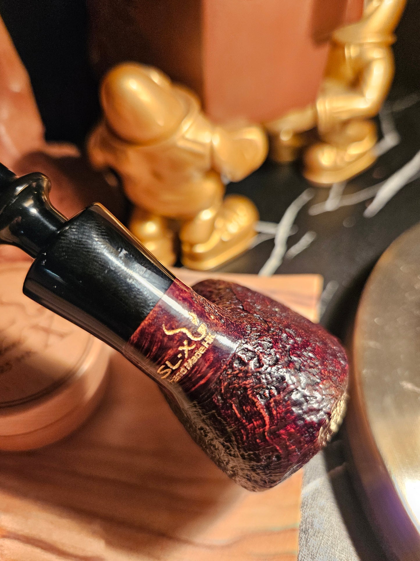 石楠木手工盾牌斗 (噴砂)