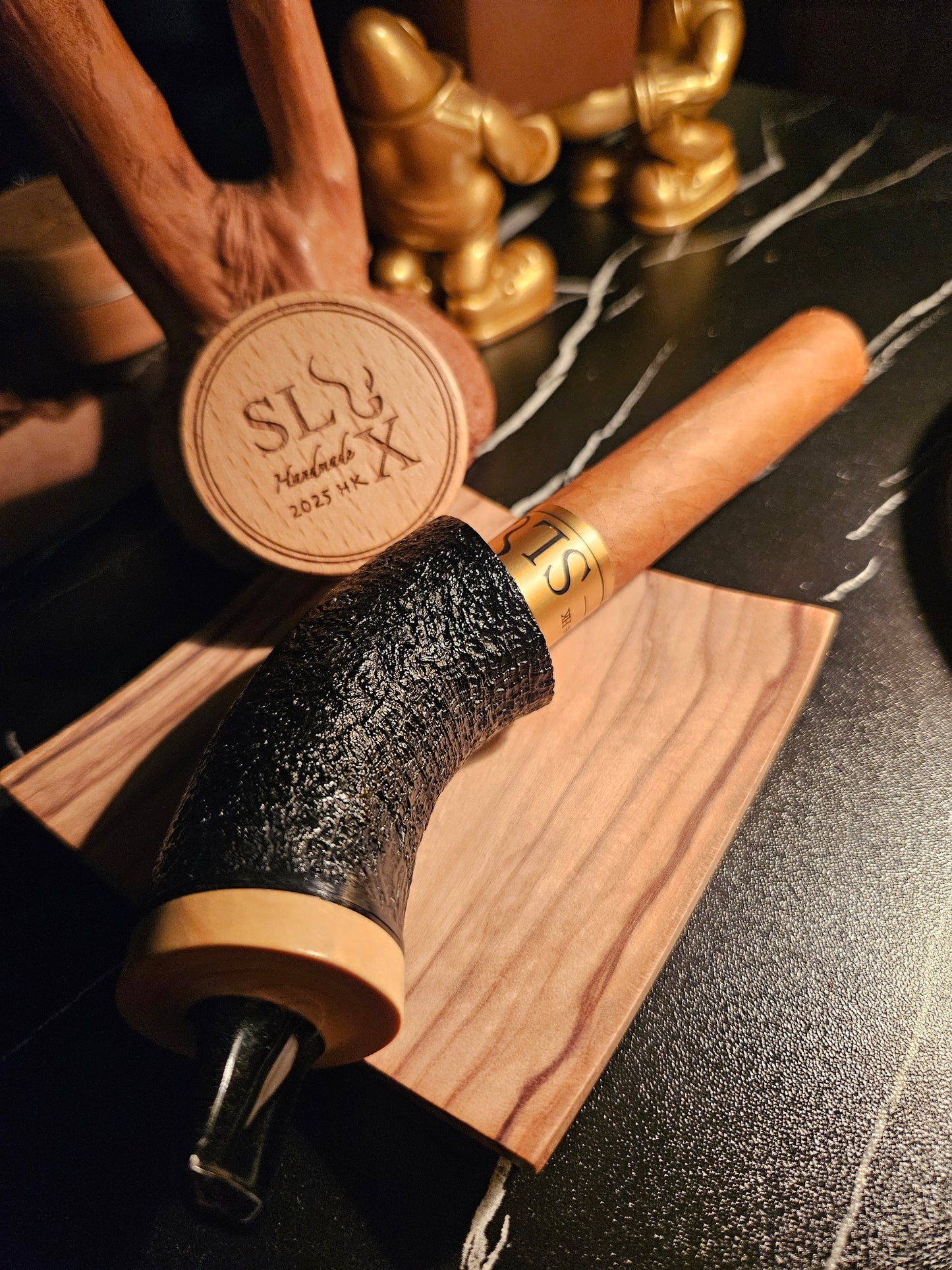 石楠手工香腸斗（黑噴砂）